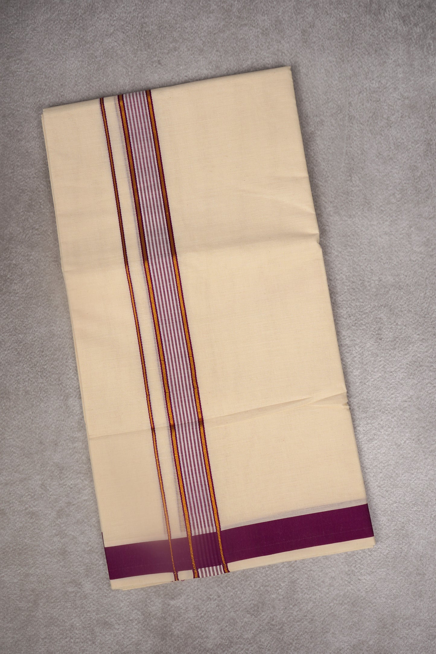 FD-186C C/D DHOTI  3.80 MTR-Dark Maroon