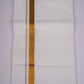 GLD-114 WHITE DOUBLE DHOTI  3.70 MTR