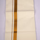 GLD-96C CREAM DOUBLE DHOTI  3.80 MTR