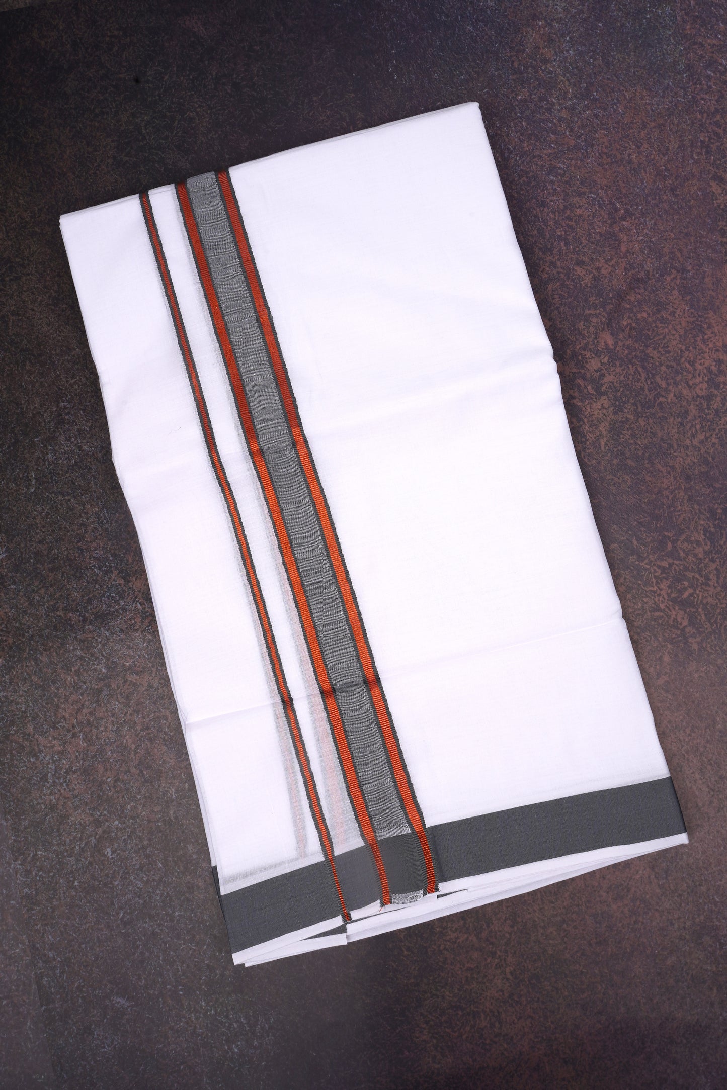 FD-176 W/D DHOTI 3.80 MTR-Brown
