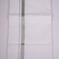 SLD-28 WHITE DOUBLE DHOTI  3.80 MTR