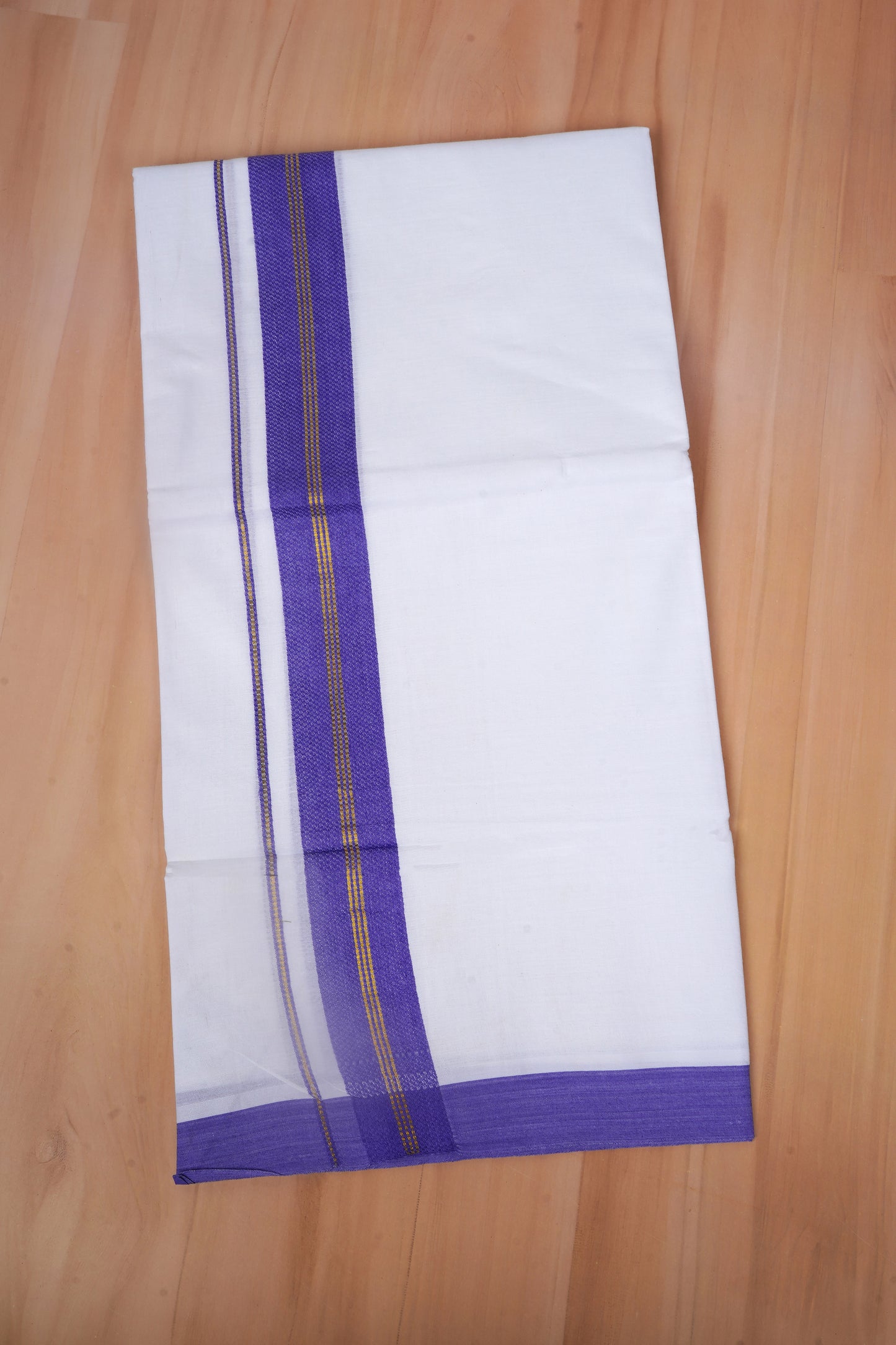 FCD-606 W/D DHOTI 3.80 MTR -  Blue