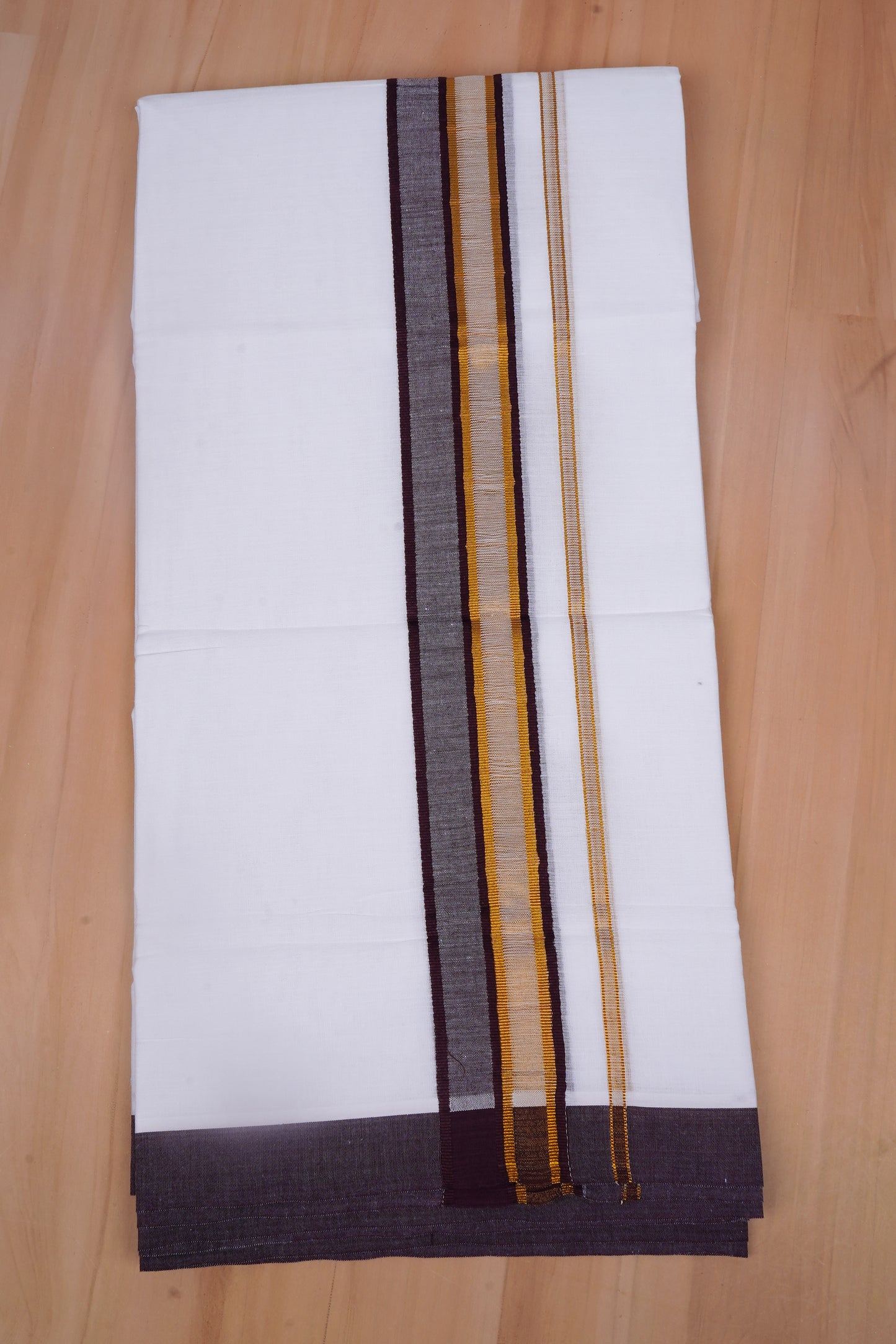 FCD-531 W/D DHOTI 3.80 MTR-Light Brown