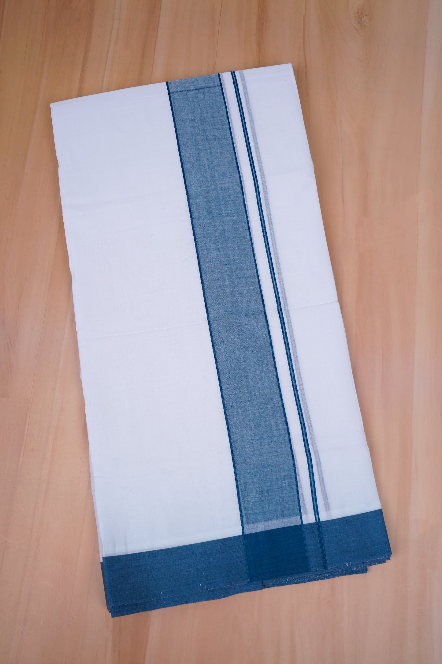 FCD-04 W/D DHOTI 4.00 MTR- D blue