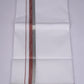 FS-124 W/S DHOTI  1.90 MTR - Silver Dark Brown