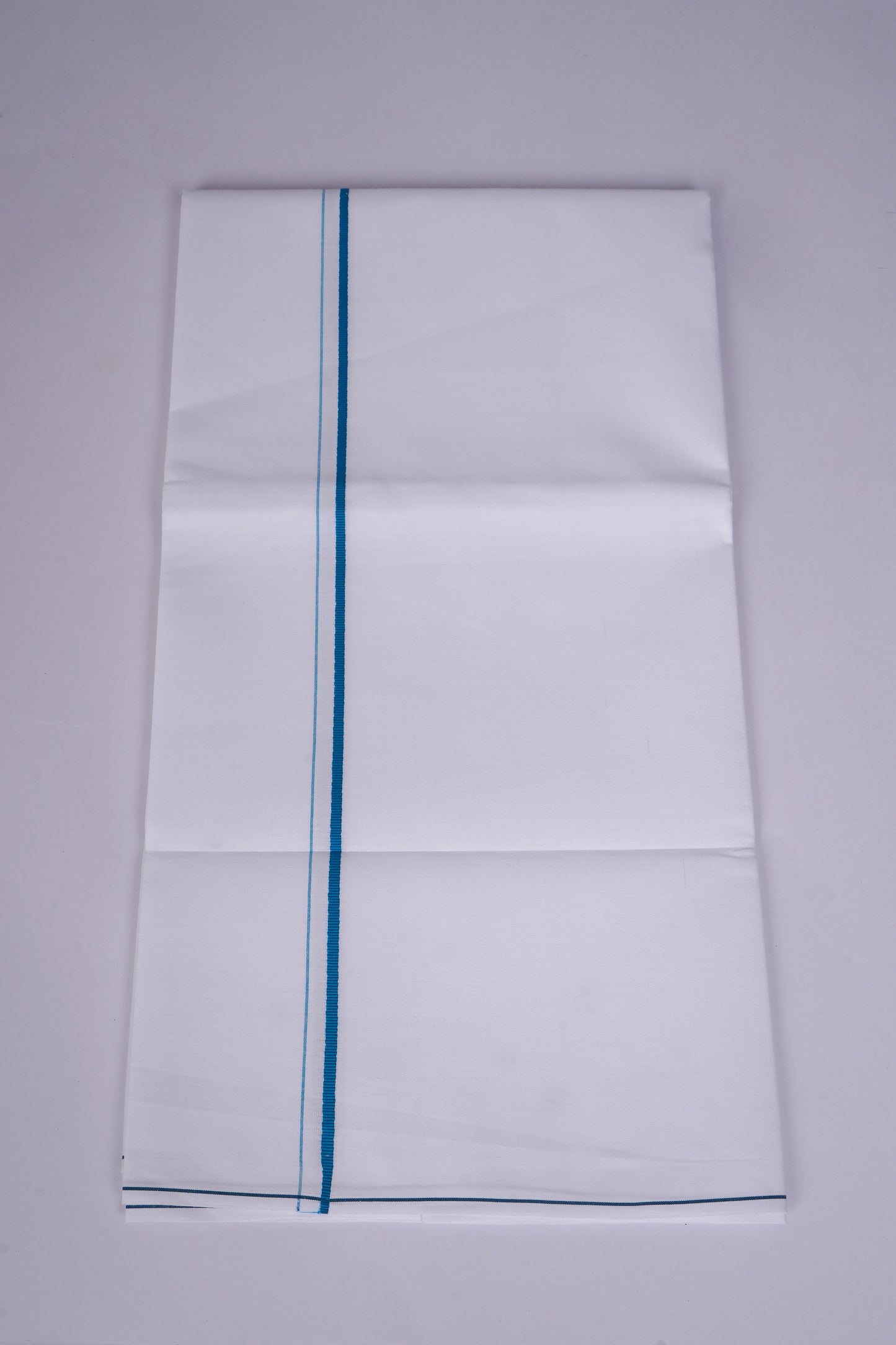 SS-STAIN FREE W/S DHOTI  2.00 MTR - Ajantha Blue