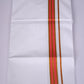 FS-107 W/S DHOTI 2.00 MTR - GOLD RAMAR ORANGE