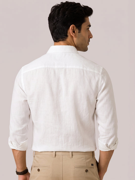Risholin Formal White Shirt For Men