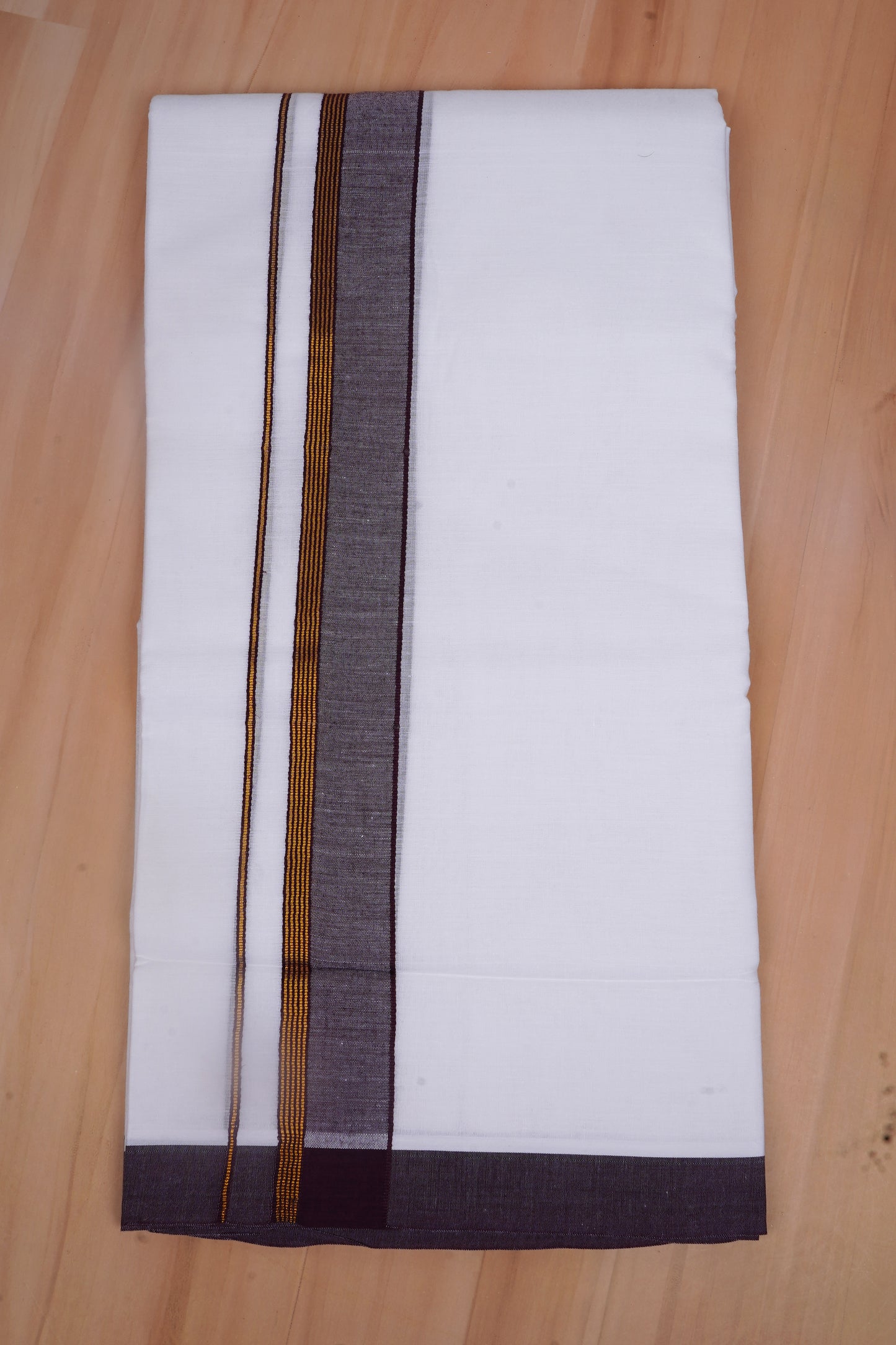 FCD-524 W/D DHOTI 3.80 MTR-Light Brown