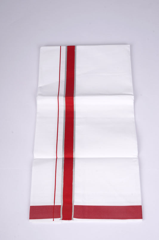 FS-96 W/S DHOTI 2.00 MTR - REDSILVER