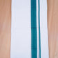 425FCD-02 W/D DHOTI 4.25 MTR- Peacock Blue