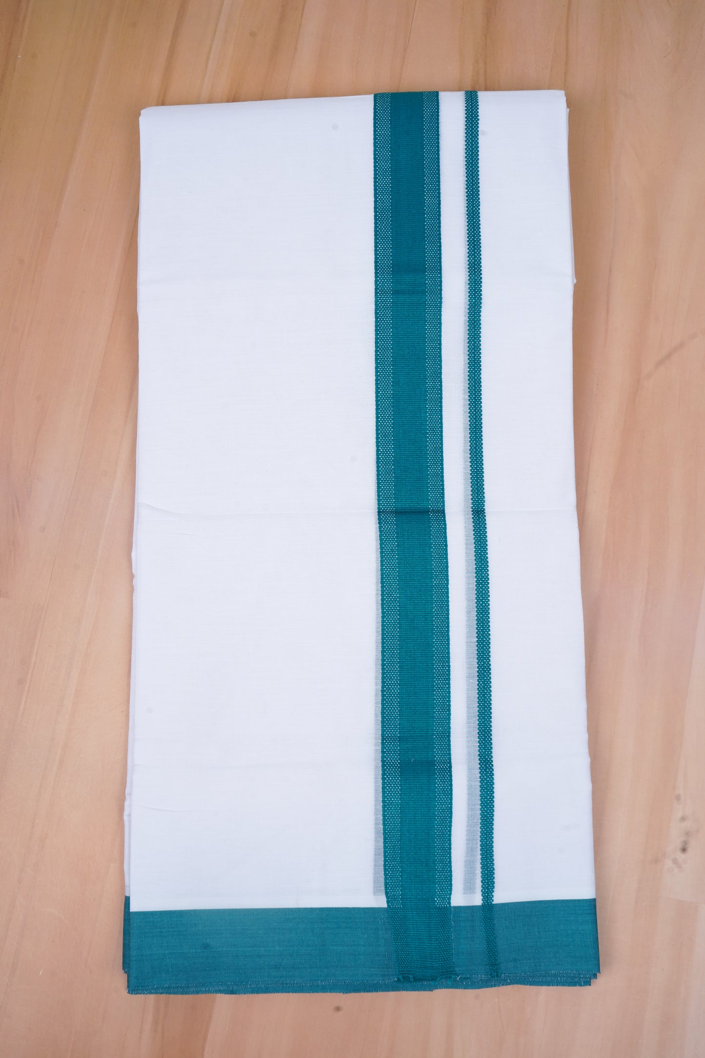 425FCD-02 W/D DHOTI 4.25 MTR- Peacock Blue