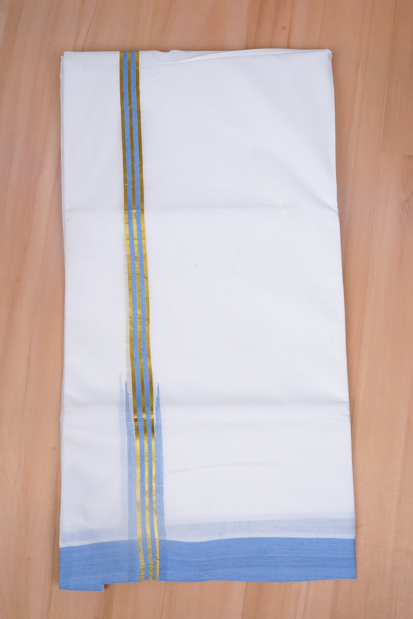 FCD-594 W/D DHOTI 3.80 MTR - Blue