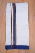 TOP GOLD W/S DHOTI 2.00 MTR-Dark Blue