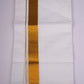GLD-95 WHITE DOUBLE DHOTI  3.80 MTR