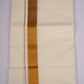 GLD-82C CREAM DOUBLE DHOTI  3.80 MTR