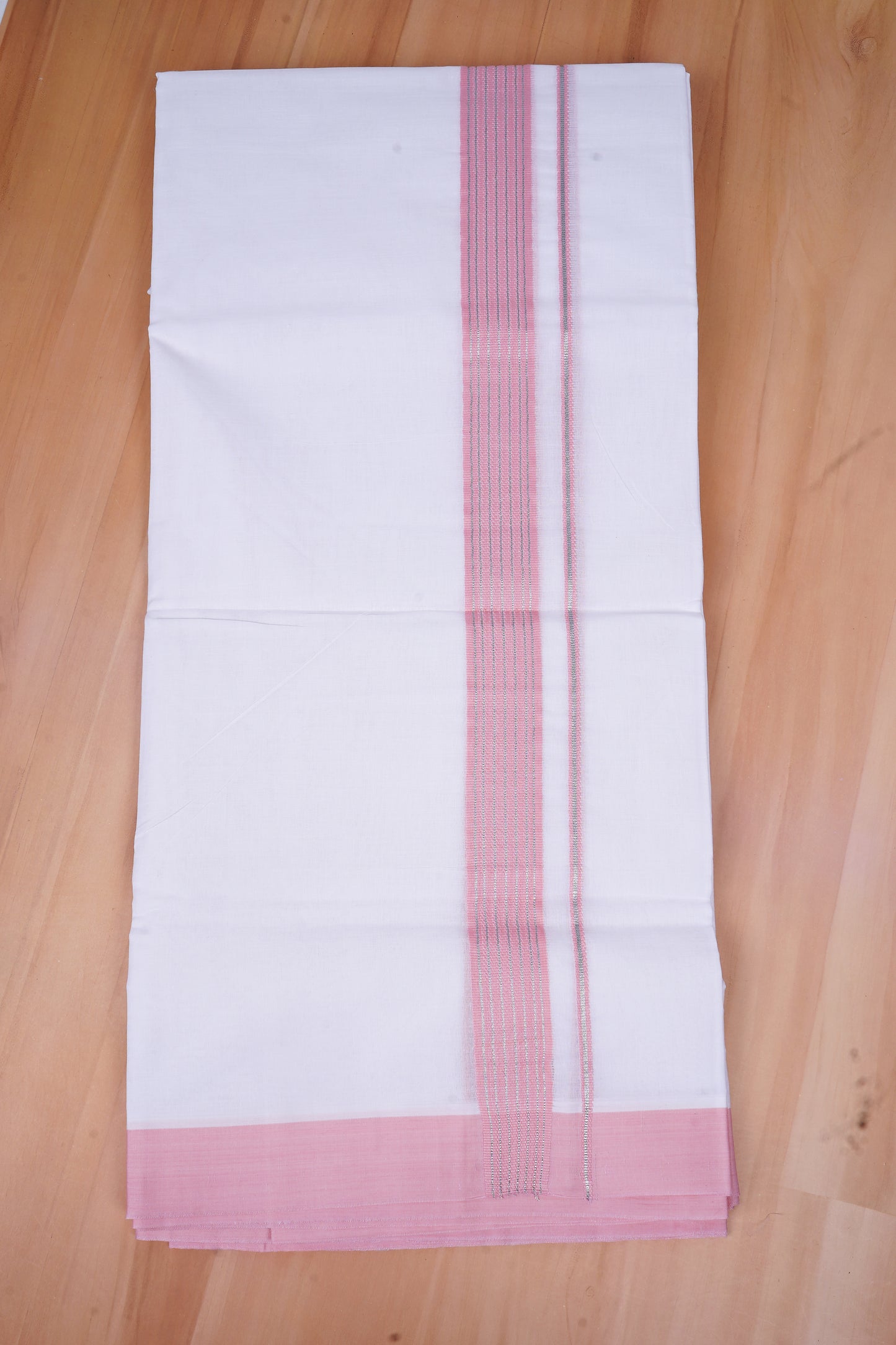 FCD-470 W/D DHOTI 4.00 MTR - Light Pink