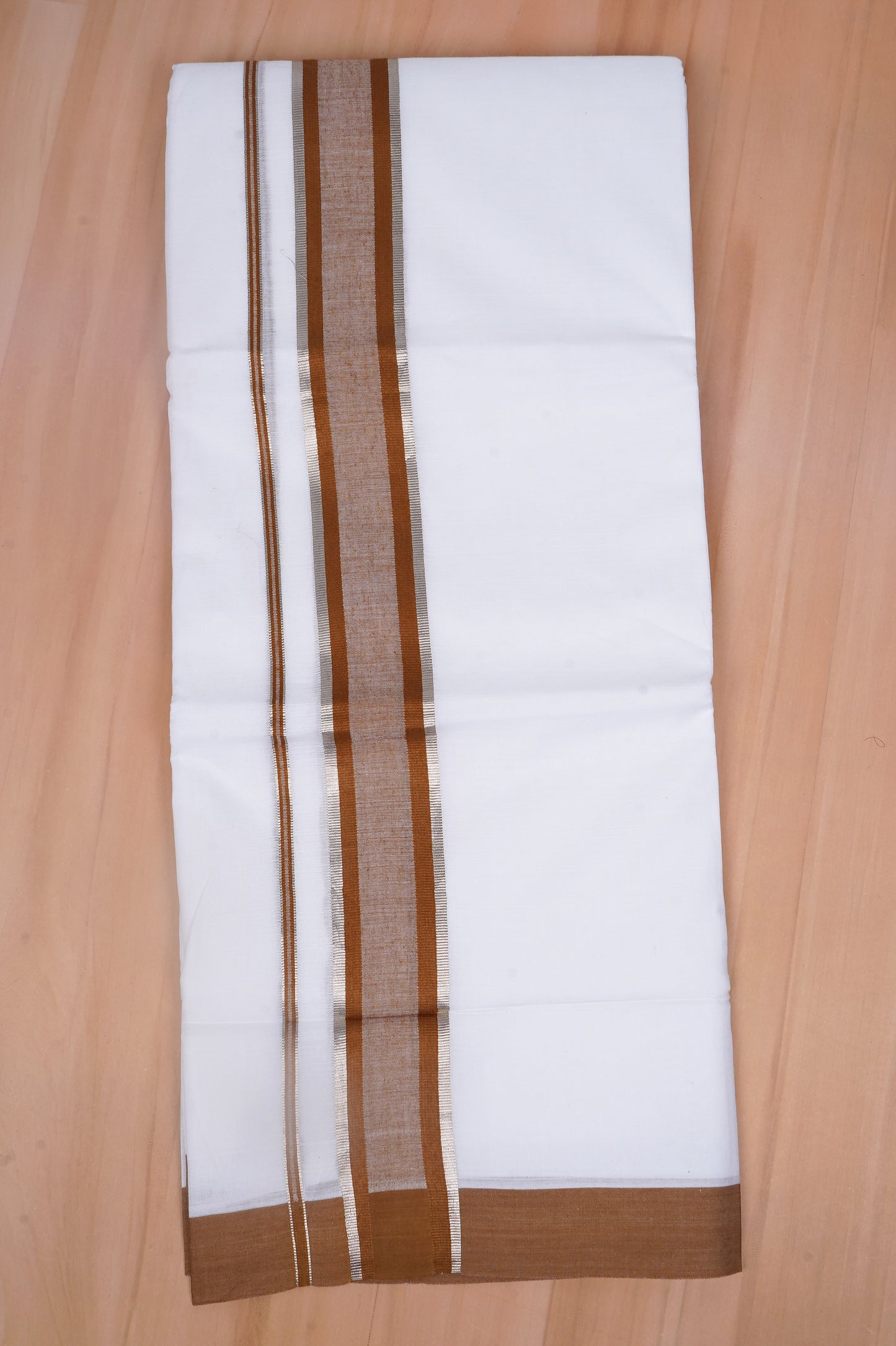 FCD-409 W/D DHOTI 3.80 MTR - Dark Brown