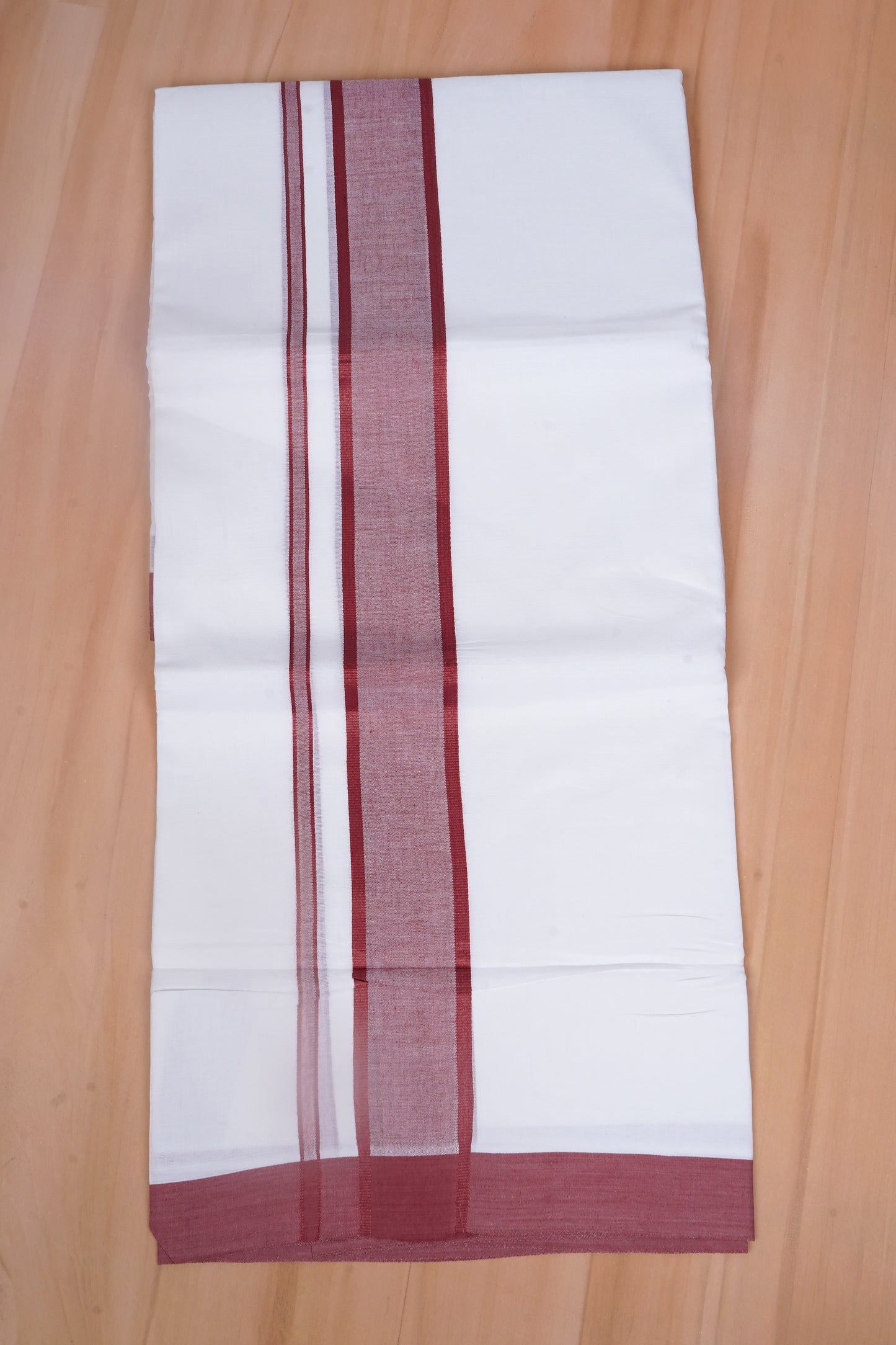 FCD-74 W/D DHOTI 3.80 MTR-Dark Red