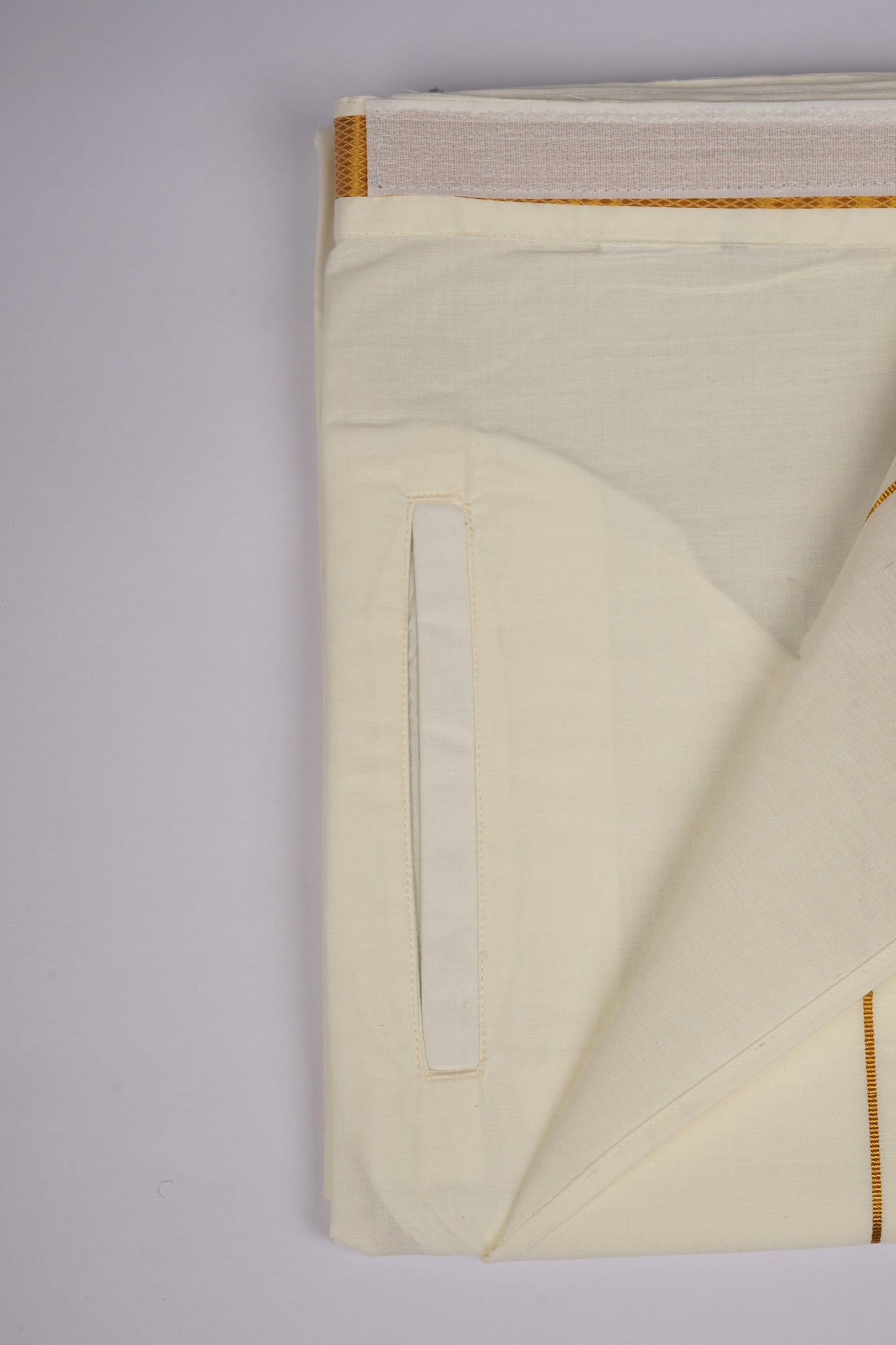 PKT GLS-02C VELCRO CREAM SINGLE DHOTI