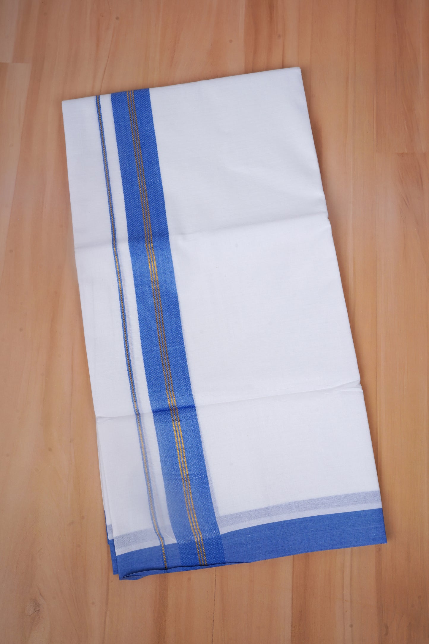 FCD-606 W/D DHOTI 3.80 MTR - Blue