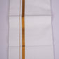 GLD-38 WHITE DOUBLE DHOTI  3.80 MTR
