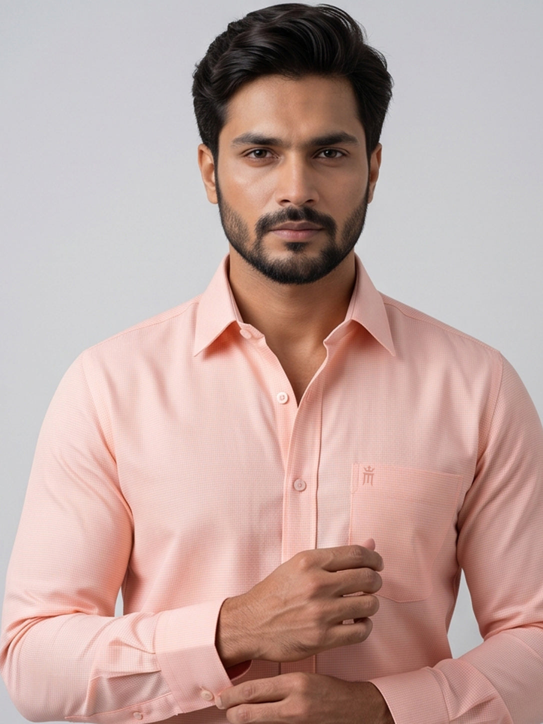 MCR Men Formal Colour Shirt - Pink 82502 Hydrogen
