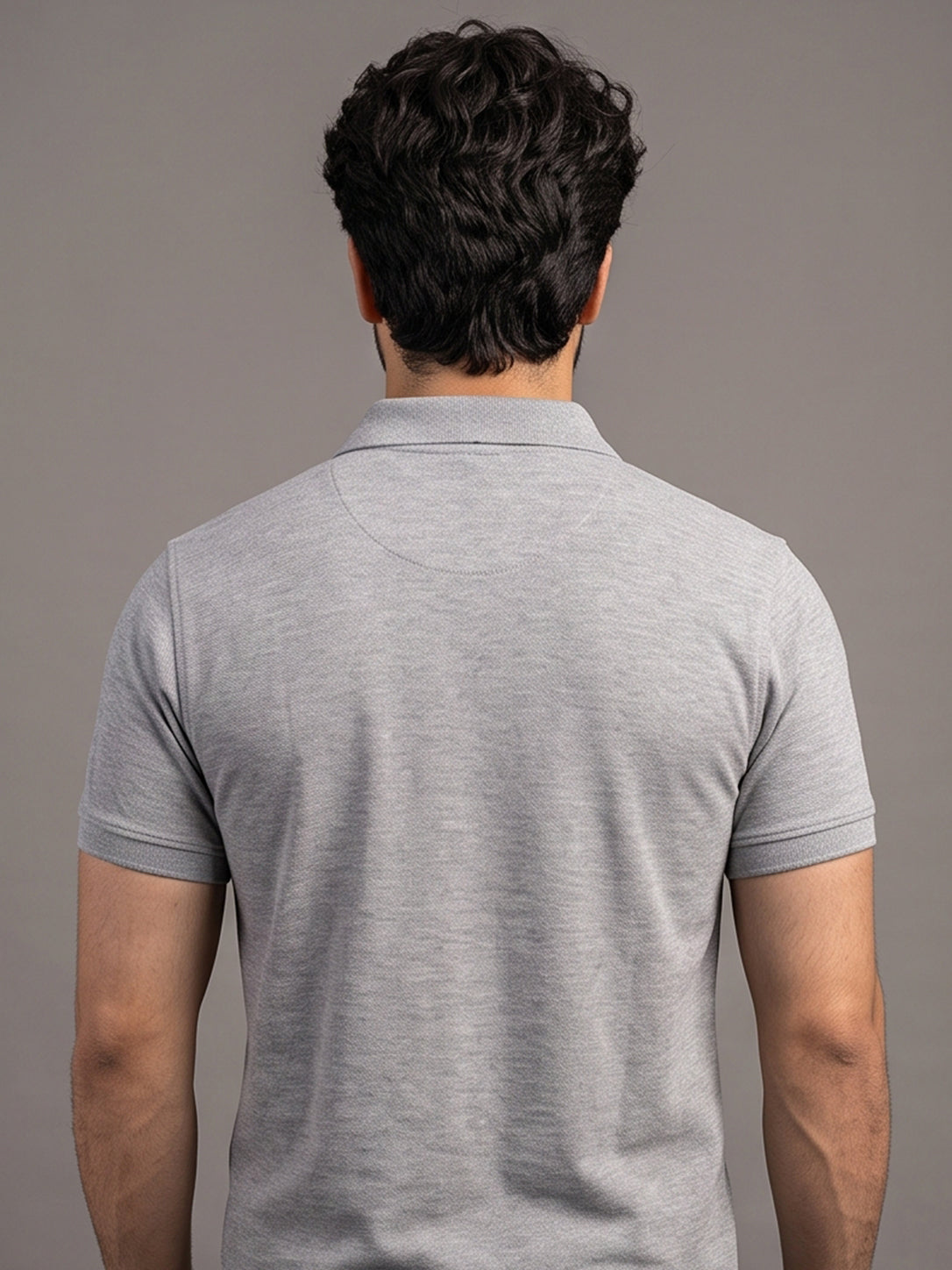Python Plain WHITE MILANGE Color T-Shirt - 70010
