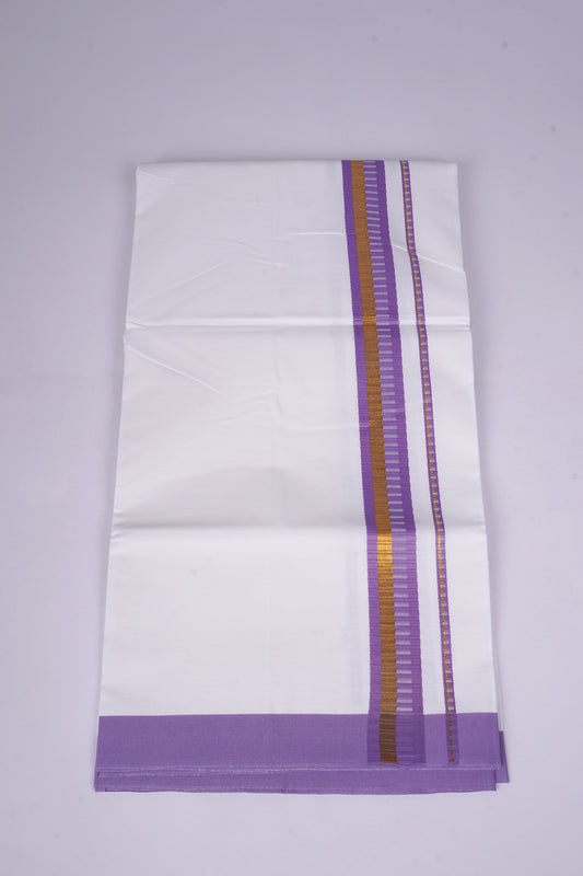 FS-93 W/S DHOTI 2.00 MTR - GOLD VIOLET