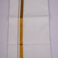 GLD-115 WHITE DOUBLE DHOTI  3.70 MTR