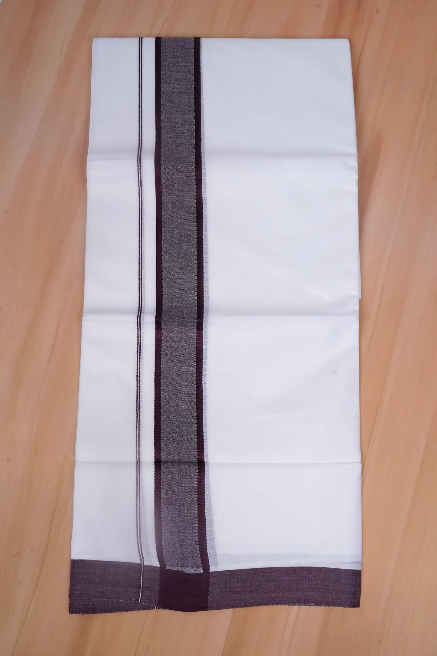 FCD-74 W/D DHOTI 3.80 MTR-Dark Brown