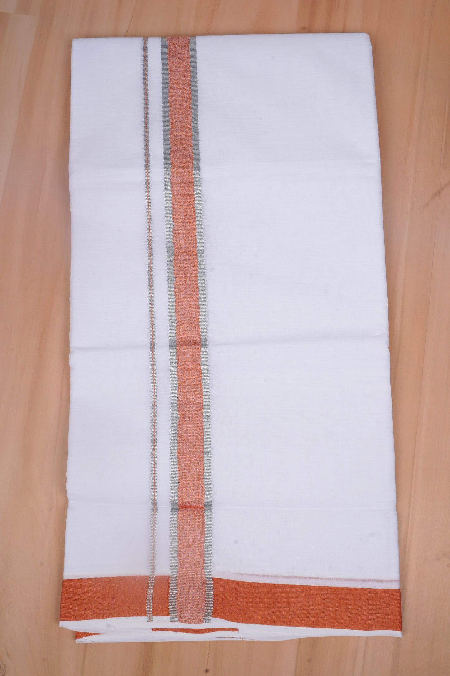 FCD-505 W/D DHOTI 3.80 MTR-Light Orange