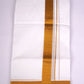 GLD-70 WHITE DOUBLE DHOTHIE 4.00 MTR