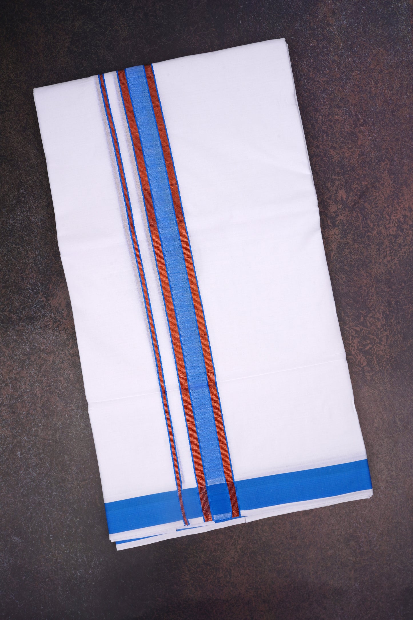 FD-176 W/D DHOTI 3.80 MTR-Sky Blue