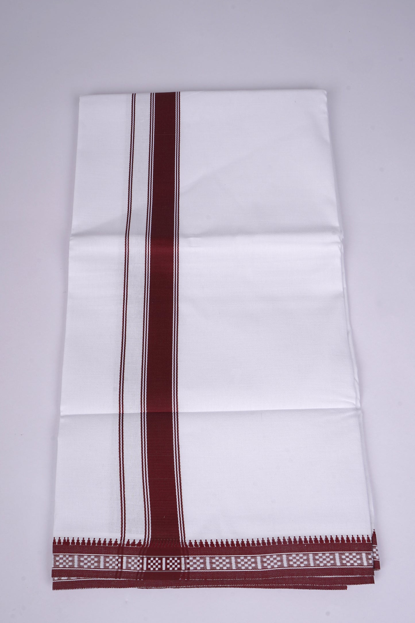 FS-126 W/S DHOTI  1.90 MTR - Dark Brown