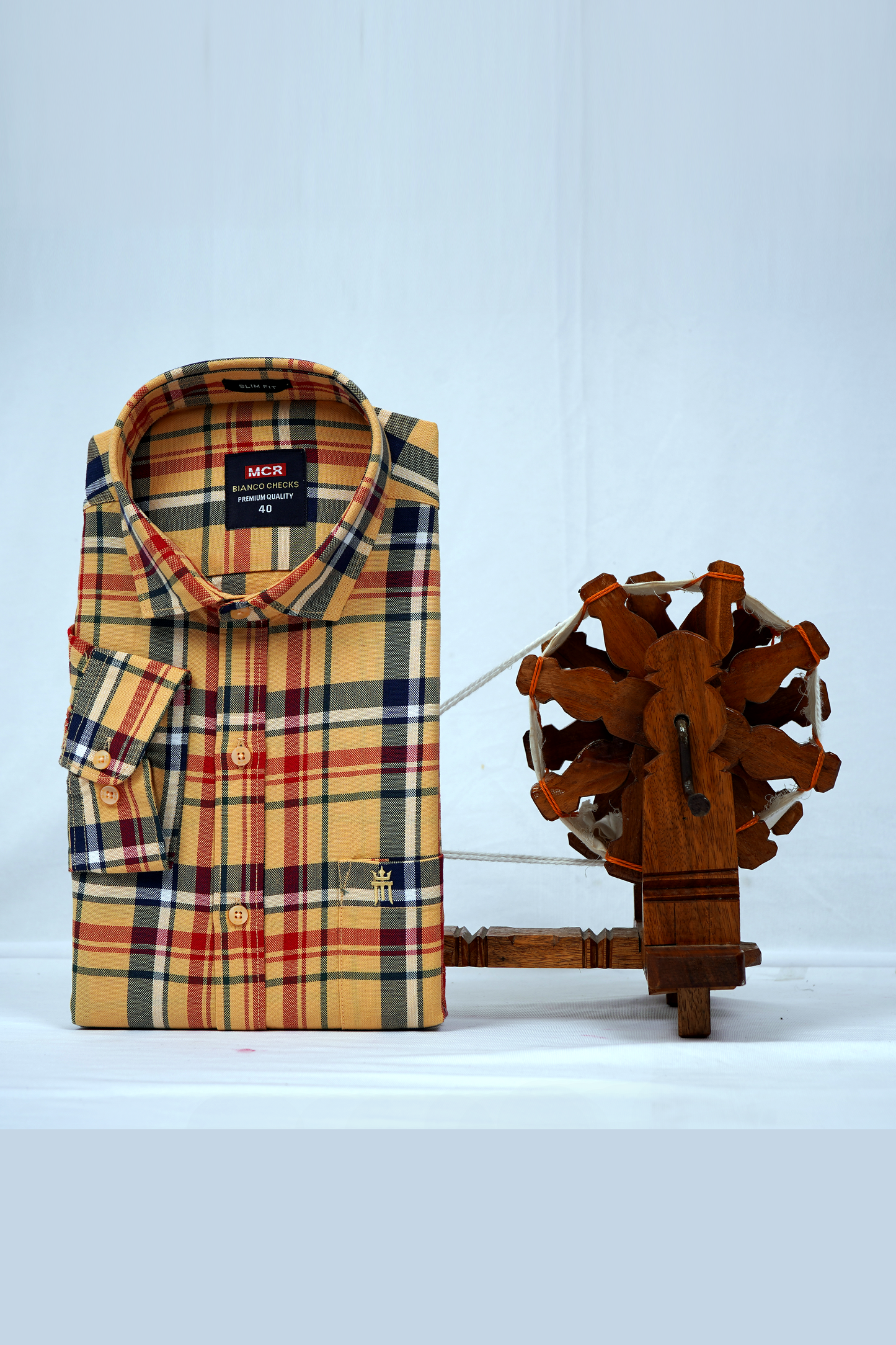 MCR BIANCO CHECKS 91001 Full Sleeve Formal Color Shirt For Men