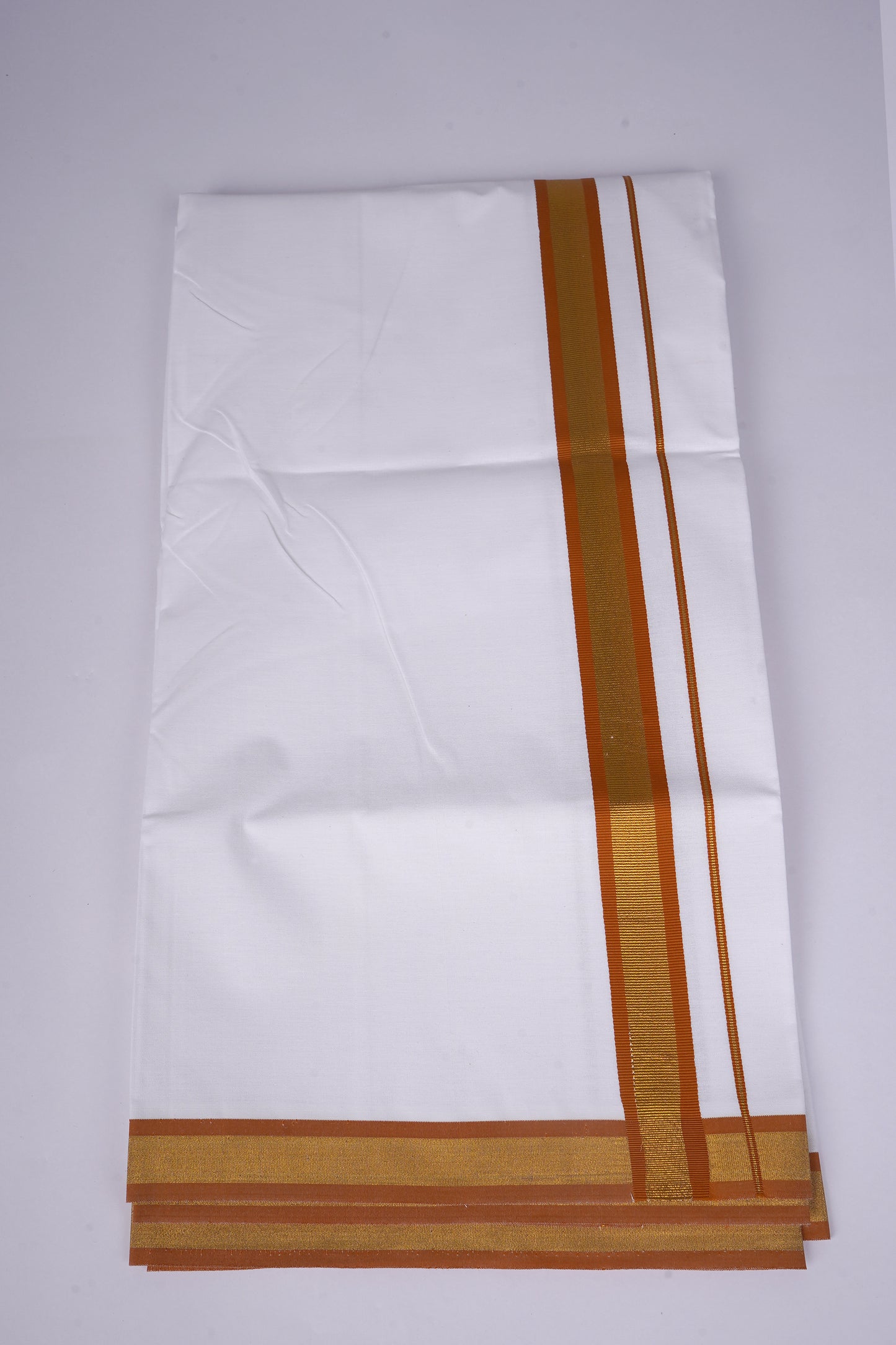 FS-103 W/S DHOTI 2.00 MTR - GOLD BROWN