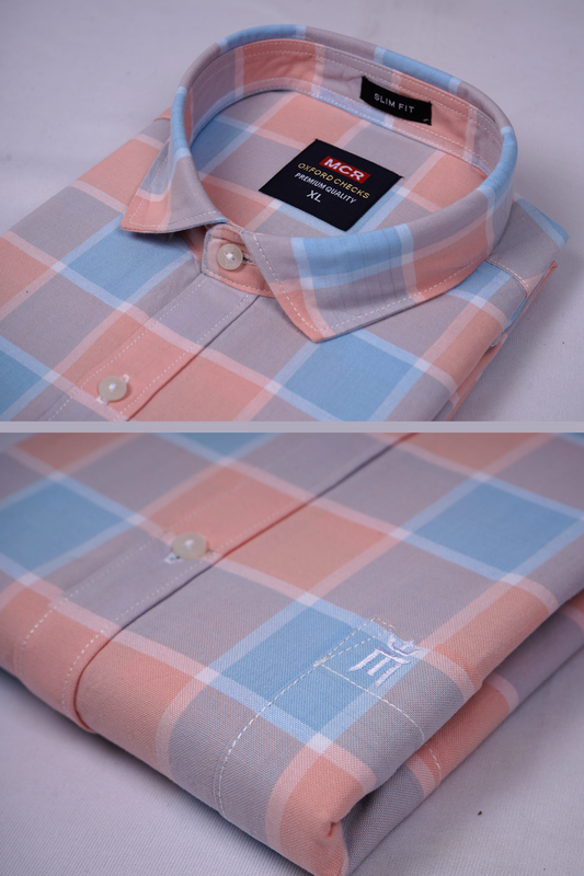MCR OXFORD 89002 Full Sleeve Formal Color Shirt For Men
