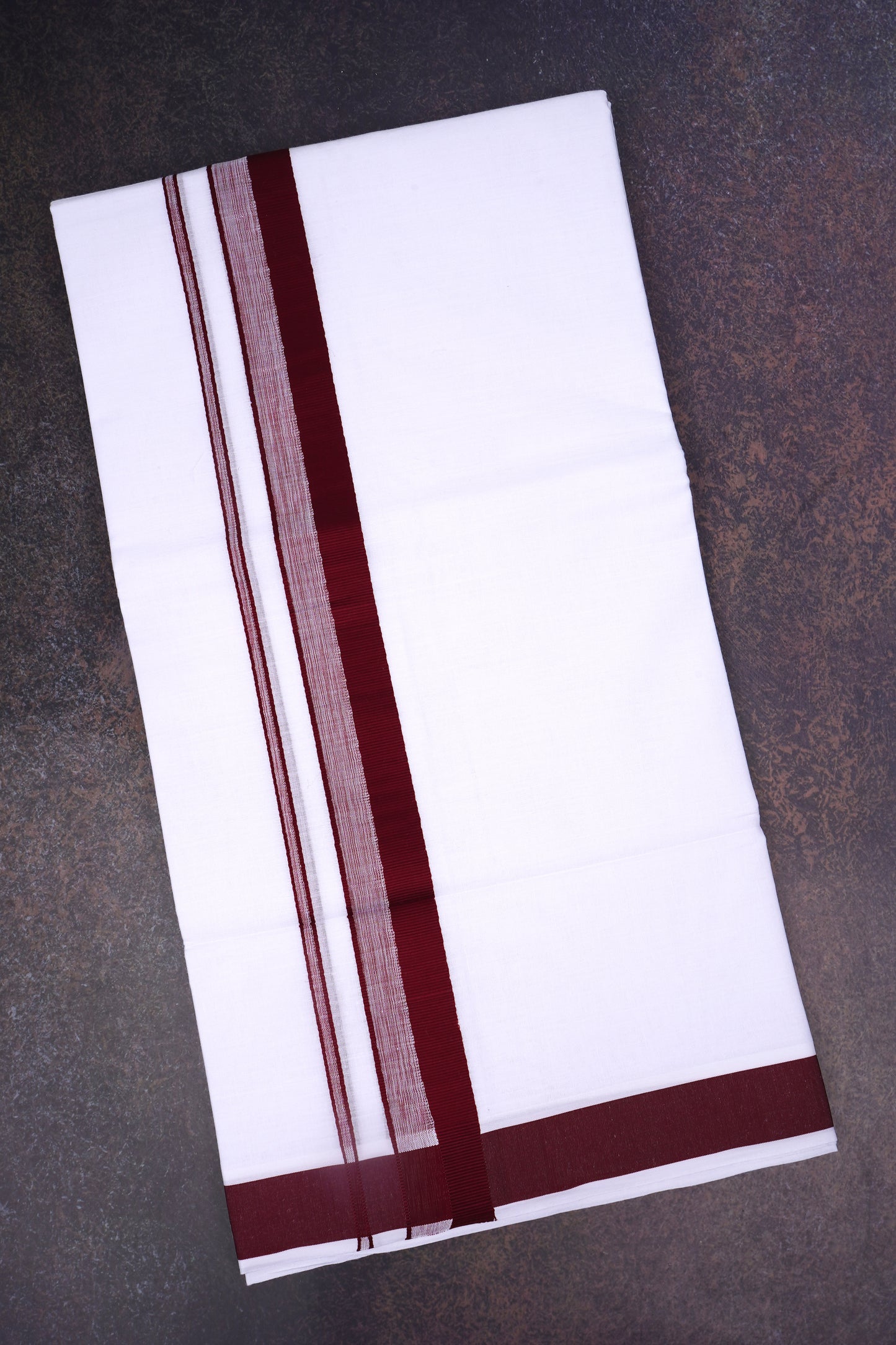 FD-170 W/D DHOTI 3.80 MTR-Dark maroon
