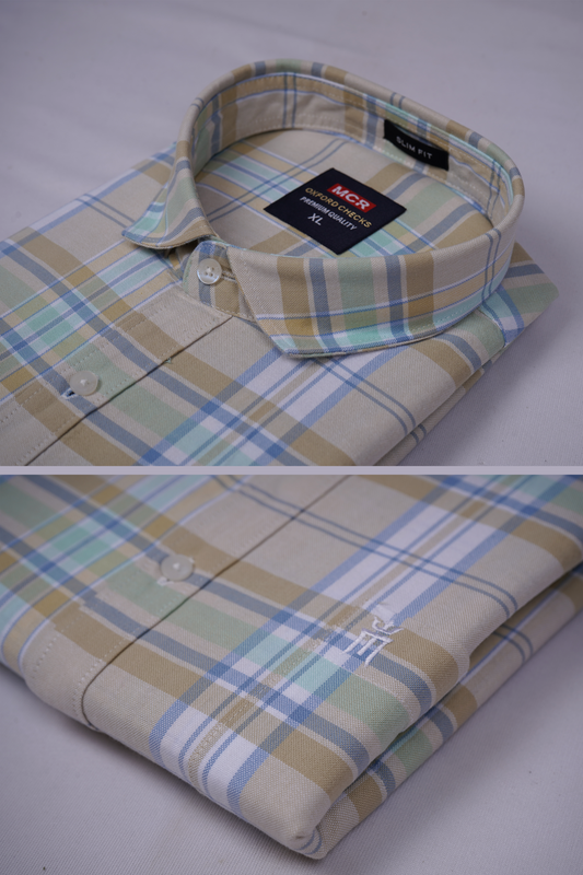 MCR OXFORD 89004 Full Sleeve Formal Color Shirt For Men