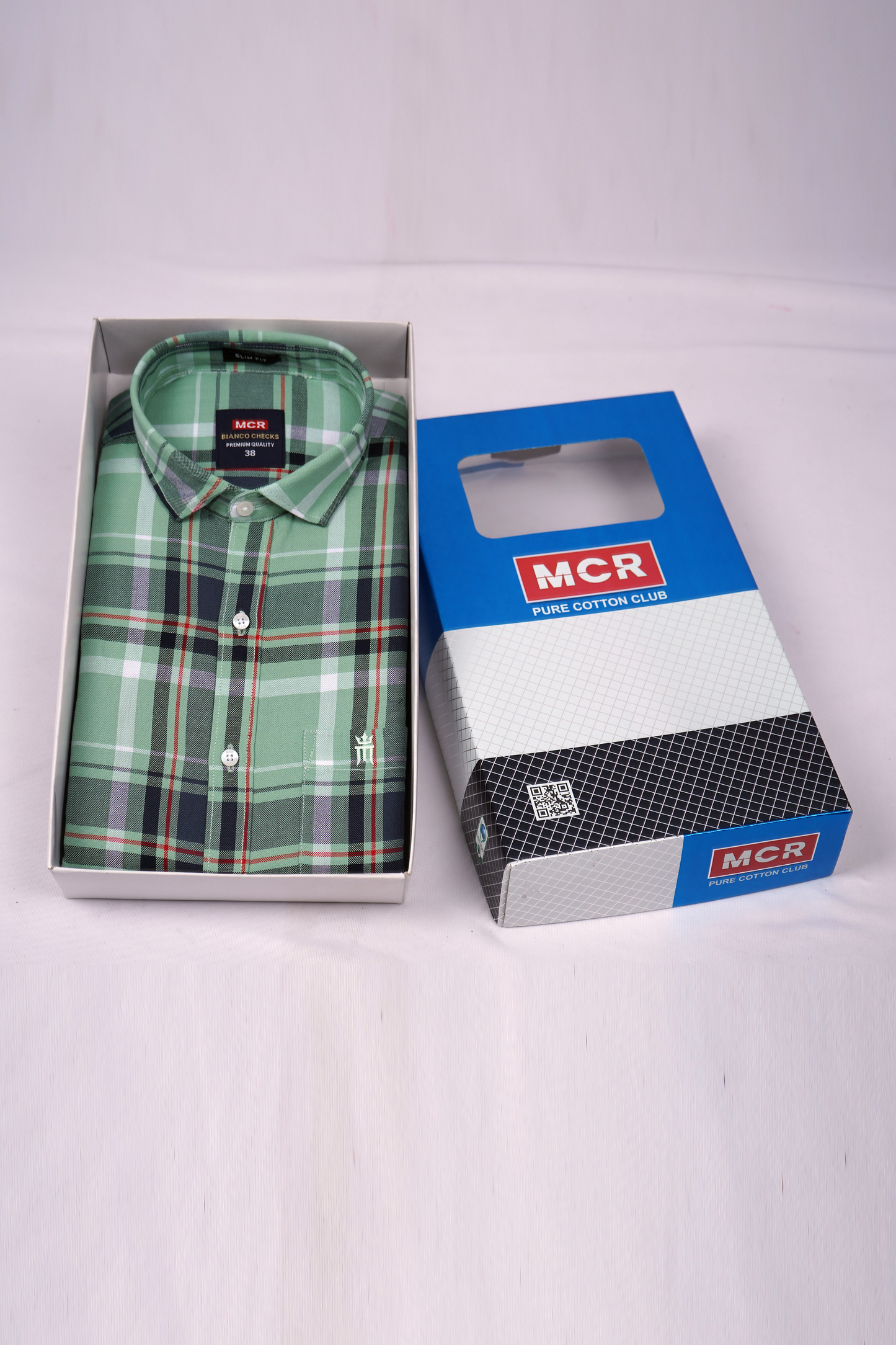 MCR BIANCO CHECKS 91005 Full Sleeve Formal Color Shirt For Men