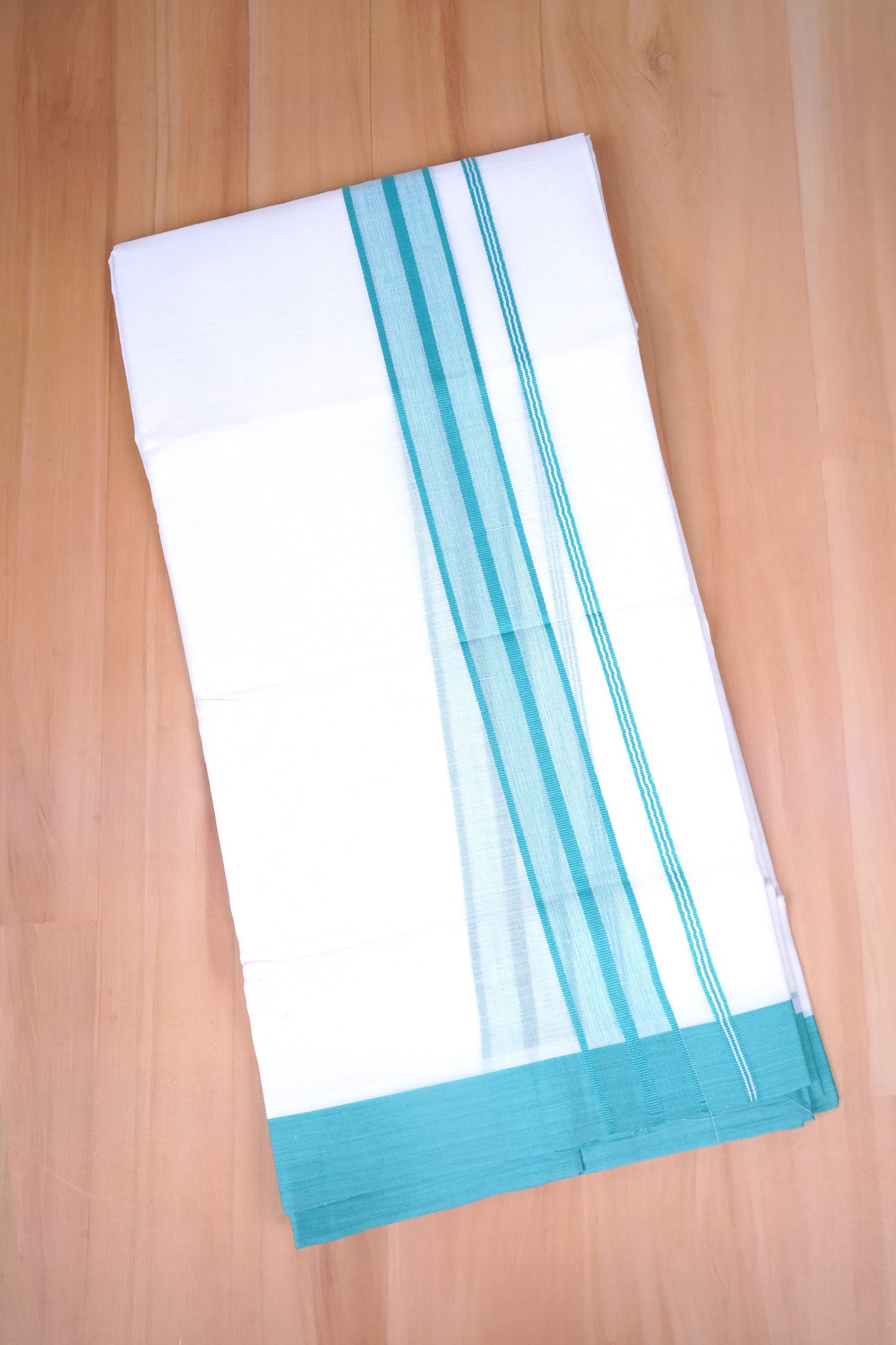 FCD-393 W/D DHOTI 3.80 MTR- Light blue