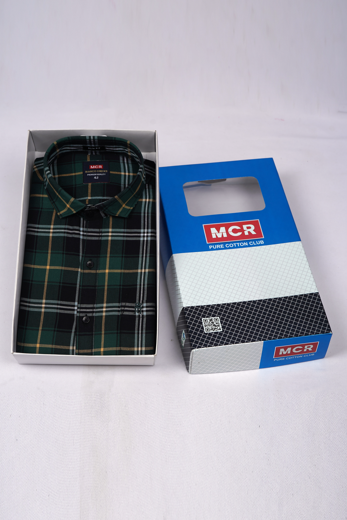 MCR BIANCO CHECKS 91014 Full Sleeve Formal Color Shirt For Men