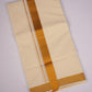GLD-07C CREAM DOUBLE DHOTI  3.80 MTR