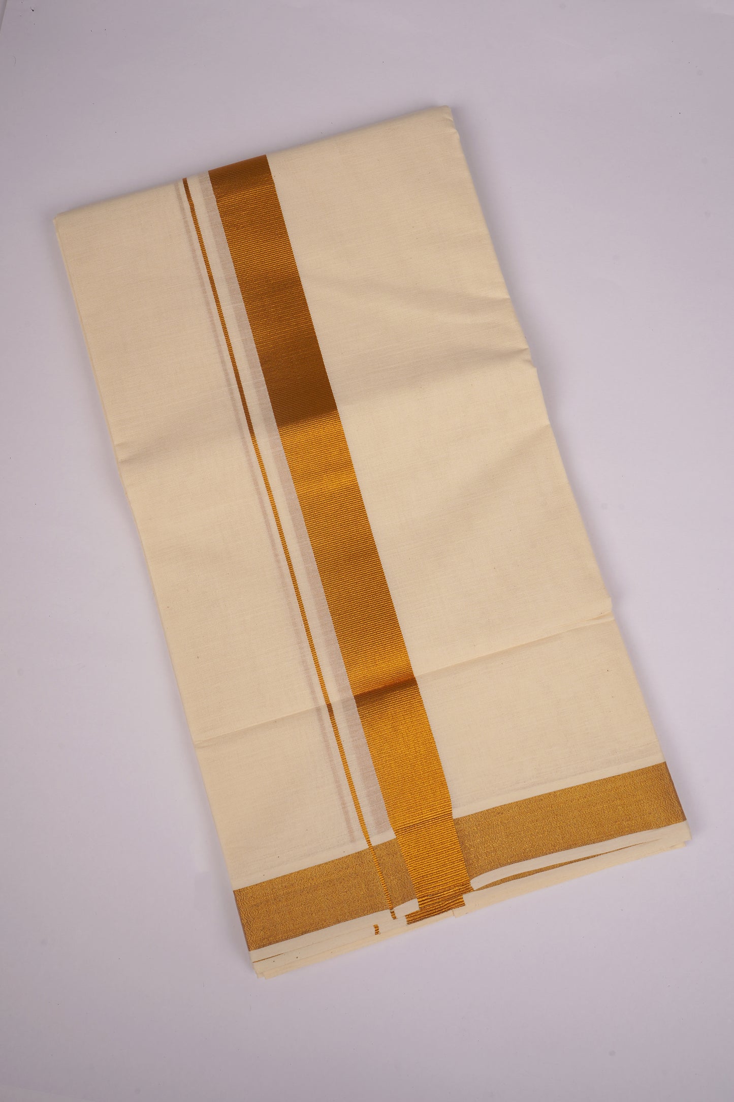 GLD-07C CREAM DOUBLE DHOTI  3.80 MTR