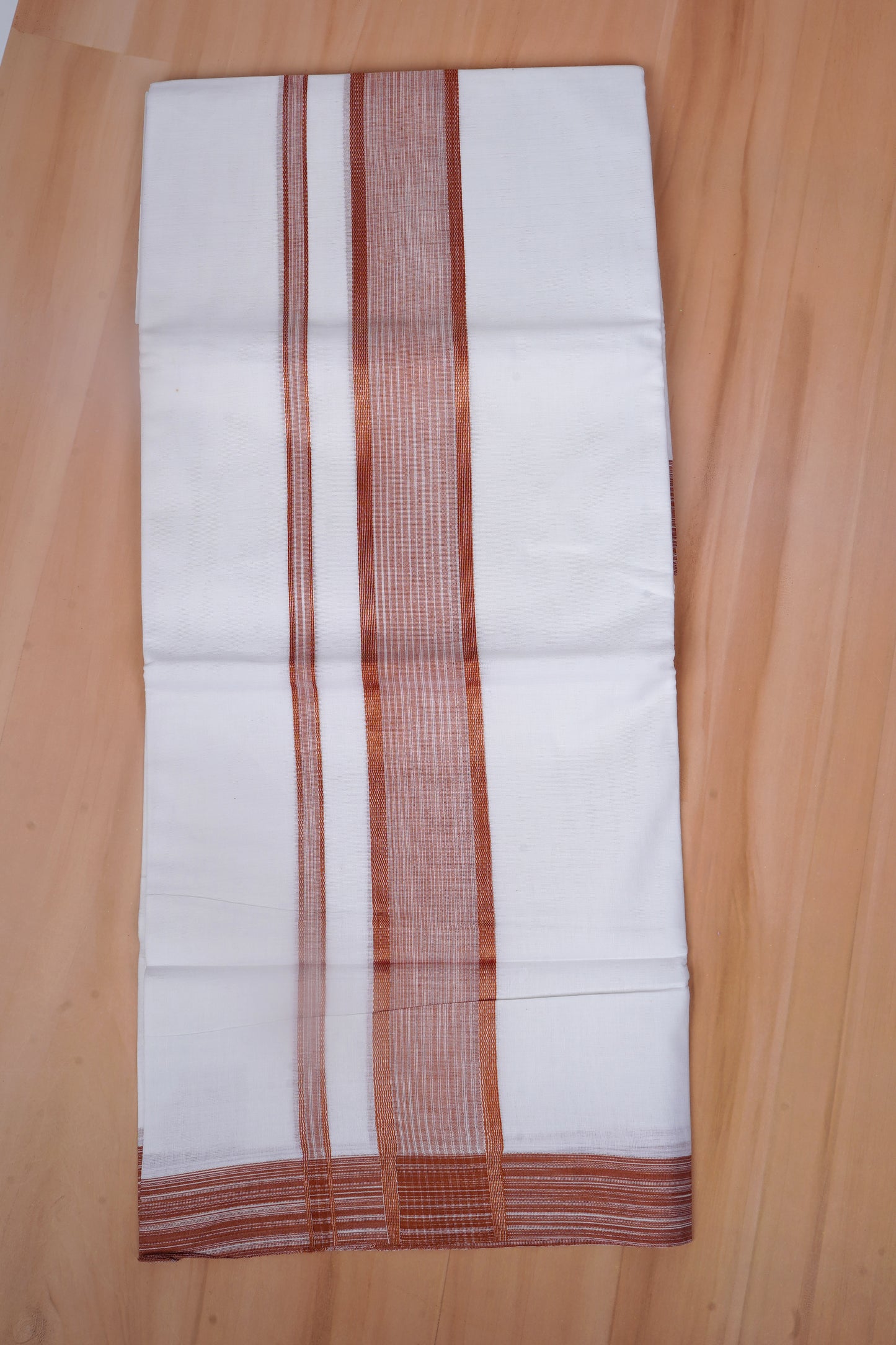 FCD-80 W/D DHOTI 3.80 MTR-Light Brown