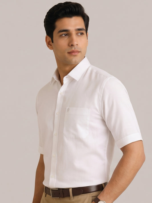 Captain Formal White Shirt For Men