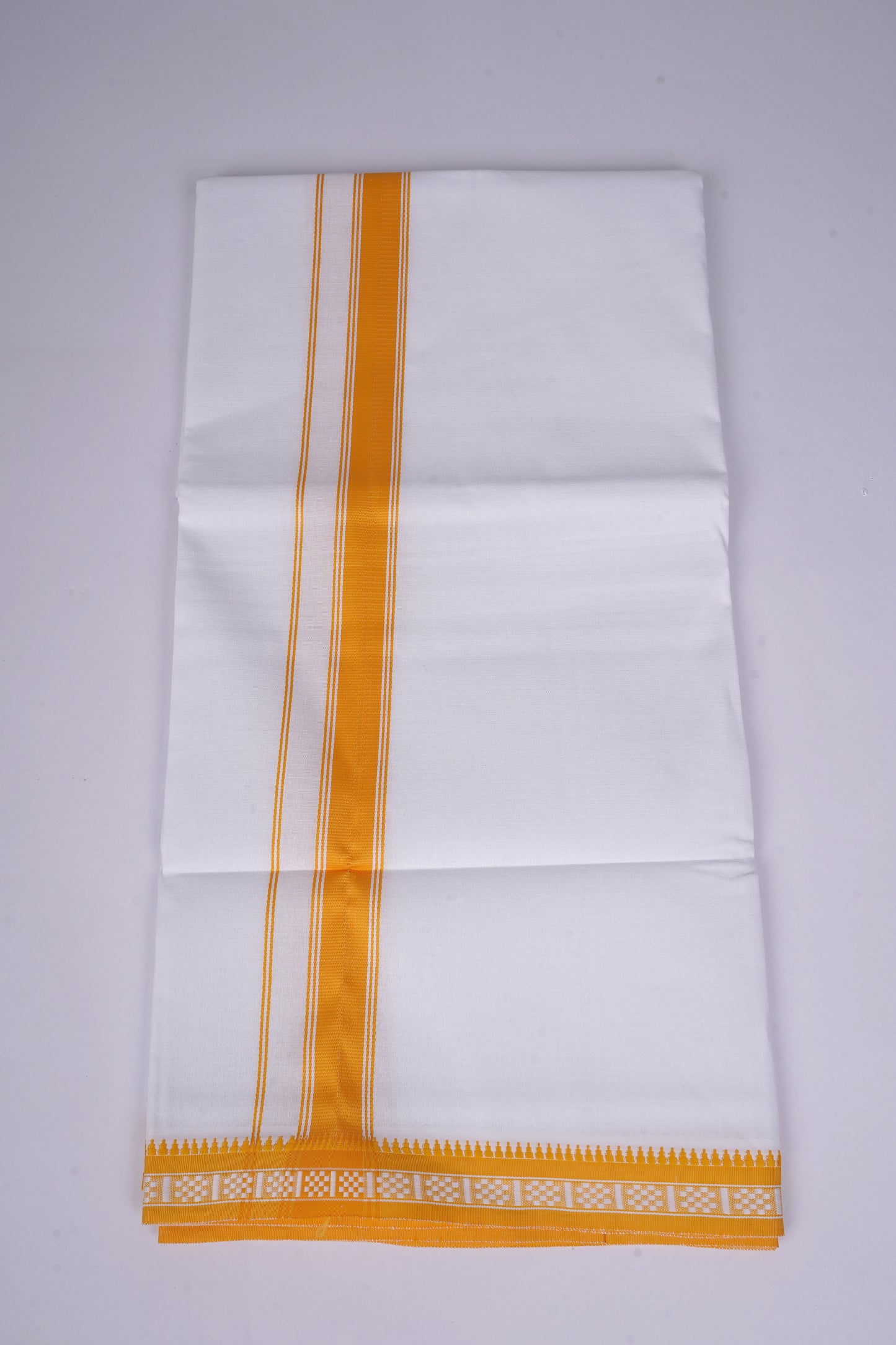 FS-126 W/S DHOTI  1.90 MTR - Yellow