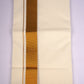 GLD-95C CREAM DOUBLE DHOTI  3.80 MTR