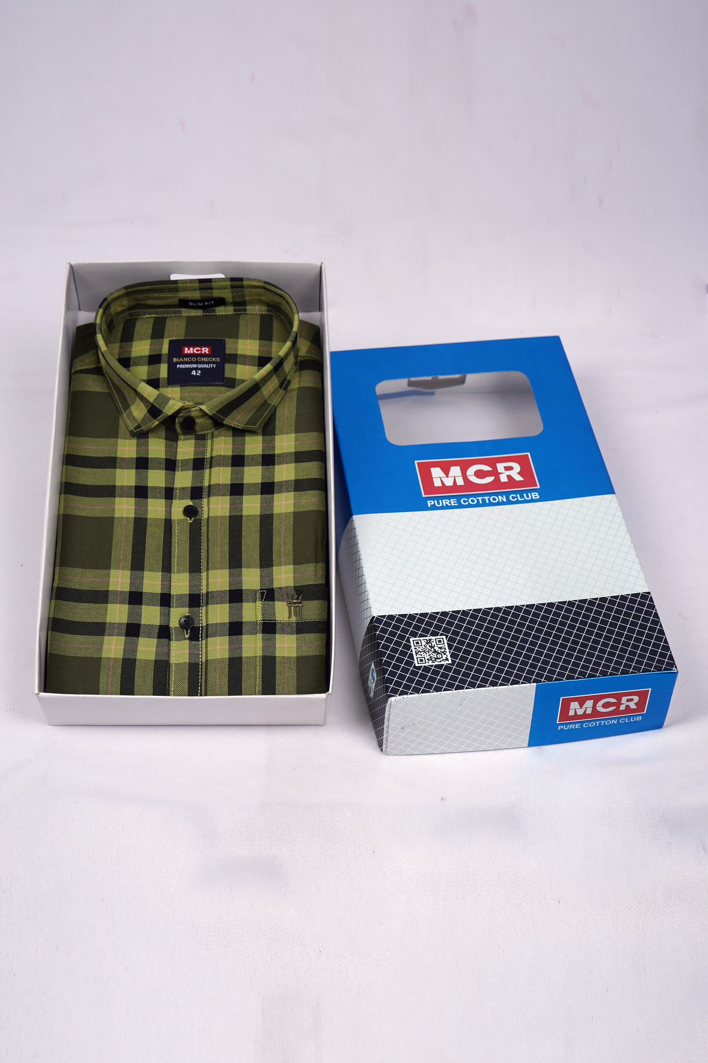 MCR BIANCO CHECKS 91011 Full Sleeve Formal Color Shirt For Men